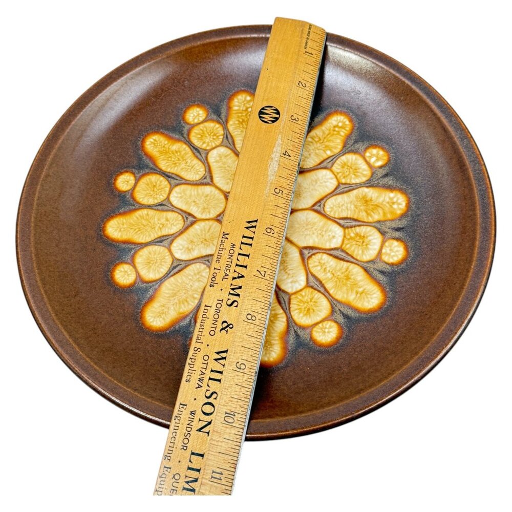 Capricorn Medallion Wedgwood Lot 2 Dinner Plate 10 inch Brown Gold Vintage 1970s - Picture 6 of 9
